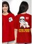 Star Wars My First Trip To Kırmızı Oversize Kadın Erkek Ön ve Sırt Baskılı T-Shirt 1