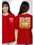 Yeni Umut Kırmızı Oversize Kadın Erkek Ön ve Sırt Baskılı T-Shirt 1