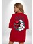 Japon Anime Tengu Maske Kırmızı Oversize Kadın Erkek Ön ve Sırt Baskılı T-Shirt 2