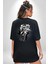Naruto Shippuden Sai Lion Siyah Oversize Kadın Erkek Ön ve Sırt Baskılı T-Shirt 3