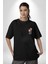 Anime Iblis Avcısı Kimetsu No Yaiba Maske Siyah Oversize Kadın Erkek Ön ve Sırt Baskılı T-Shirt 2