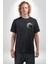 Siyah Beyaz Ying Yang Siyah Oversize Kadın Erkek Ön ve Sırt Baskılı T-Shirt 2