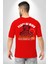 Iç Huzur Kırmızı Oversize Kadın Erkek Ön ve Sırt Baskılı T-Shirt 2
