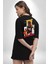 Dwyane Wade Miami Basketbol Siyah Oversize Kadın Erkek Ön ve Sırt Baskılı T-Shirt 3