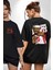 Jimmy Butler Basketbol Siyah Oversize Kadın Erkek Ön ve Sırt Baskılı T-Shirt 1