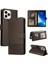 Iphone 13 Için Flip Case Pro Üç Kart Yuvaları Kickstand Premium Deri (Yurt Dışından) 1