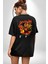 Donovan Mitchell Basketbol Karikatür Siyah Oversize Kadın Erkek Ön ve Sırt Baskılı T-Shirt 2