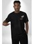 Uçan Hayaller Gökyüzünde Melek Kanatları Siyah Oversize Kadın Erkek Ön ve Sırt Baskılı T-Shirt 4