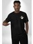 Küçük Prens Siyah Oversize Kadın Erkek Ön ve Sırt Baskılı T-Shirt 2
