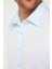 Slim Fit Uzun Kollu Kolay Ütü Teri Emen Nefes Alan Doku Kravatlık Dört Mevsim Mavi Erkek Gömlek 4