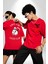 Her Zaman Yalnız Daima Yalnızlık Azrail Kırmızı Oversize Kadın Erkek Ön ve Sırt Baskılı T-Shirt 1