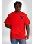 Her Zaman Yalnız Daima Yalnızlık Azrail Kırmızı Oversize Kadın Erkek Ön ve Sırt Baskılı T-Shirt 5