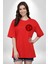 Naruto Shippuden Sasuke Kırmızı Oversize Kadın Erkek Ön ve Sırt Baskılı T-Shirt 3