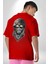 Asker Goril Komutan Kırmızı Oversize Kadın Erkek Ön ve Sırt Baskılı T-Shirt 4
