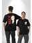 Ken Ryugujı Anime Tokyo Intikamcıları Siyah Oversize Kadın Erkek Ön ve Sırt Baskılı T-Shirt 1