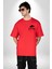 Turkiye Özel Karakterleri Kırmızı Oversize Kadın Erkek Ön ve Sırt Baskılı T-Shirt 3