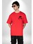 Turkiye Özel Karakterleri Kırmızı Oversize Kadın Erkek Ön ve Sırt Baskılı T-Shirt 5
