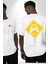Game Oyun Alanı Beyaz Oversize Kadın Erkek Ön ve Sırt Baskılı T-Shirt 1
