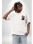 Sulu Boya Rottweiler Beyaz Oversize Kadın Erkek Ön ve Sırt Baskılı T-Shirt 5