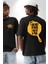 Ben Korkmuyorum Çünkü Tavam Var Siyah Oversize Kadın Erkek Ön ve Sırt Baskılı T-Shirt 1