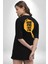 Ben Korkmuyorum Çünkü Tavam Var Siyah Oversize Kadın Erkek Ön ve Sırt Baskılı T-Shirt 3