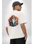 Hindu Fil Bereket Tanrısı Beyaz Oversize Kadın Erkek Ön ve Sırt Baskılı T-Shirt 2