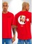 Atatürk Türk Bayrağı Sonsuzluk Kırmızı Oversize Kadın Erkek Ön ve Sırt Baskılı T-Shirt 1