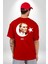 Atatürk Türk Bayrağı Sonsuzluk Kırmızı Oversize Kadın Erkek Ön ve Sırt Baskılı T-Shirt 2
