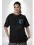 Histerik Siyah Oversize Kadın Erkek Ön ve Sırt Baskılı T-Shirt 4