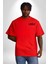 Istanbul Kız Kulesi Türkiye Kırmızı Oversize Kadın Erkek Ön ve Sırt Baskılı T-Shirt 3