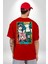 Spy x Family Anime Özel Tasarım Kırmızı Oversize Kadın Erkek Ön ve Sırt Baskılı T-Shirt 2