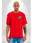 Azerbaycan Seviyorum I Love Azarbaycan Kırmızı Oversize Kadın Erkek Ön ve Sırt Baskılı T-Shirt 5