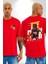 Dwyane Wade Miami Basketbol Kırmızı Oversize Kadın Erkek Ön ve Sırt Baskılı T-Shirt 1
