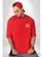 Asla Asla Deme Kırmızı Oversize Kadın Erkek Ön ve Sırt Baskılı T-Shirt 5