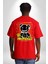 Kendin Ol Kırmızı Oversize Kadın Erkek Ön ve Sırt Baskılı T-Shirt 4