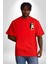 Kendin Ol Kırmızı Oversize Kadın Erkek Ön ve Sırt Baskılı T-Shirt 5