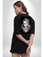 Anime Demon Slayer Siyah Oversize Kadın Erkek Ön ve Sırt Baskılı T-Shirt 3