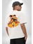 Antman ve Wasp Beyaz Oversize Kadın Erkek Ön ve Sırt Baskılı T-Shirt 2