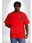 Anka Kuşu Kırmızı Oversize Kadın Erkek Ön ve Sırt Baskılı T-Shirt 3
