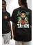 Jayson Tatum Animasyon Boston Basketbol Siyah Oversize Kadın Erkek Ön ve Sırt Baskılı T-Shirt 1