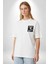 Korkunç Palyaço Korku Film Beyaz Oversize Kadın Erkek Ön ve Sırt Baskılı T-Shirt 5