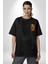 Mertens Gol Sevinci Siyah Oversize Kadın Erkek Ön ve Sırt Baskılı T-Shirt 2