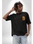 Mertens Gol Sevinci Siyah Oversize Kadın Erkek Ön ve Sırt Baskılı T-Shirt 4