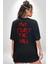 Pink Floyd The Wall Siyah Oversize Kadın Erkek Ön ve Sırt Baskılı T-Shirt 5