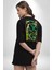 Anime Dragonball Cell Siyah Oversize Kadın Erkek Ön ve Sırt Baskılı T-Shirt 3