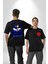 Sasuke Uchiha Anime Siyah Oversize Kadın Erkek Ön ve Sırt Baskılı T-Shirt 1