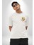 Sailor Moon Anime Usagi Tsukino Beyaz Oversize Kadın Erkek Ön ve Sırt Baskılı T-Shirt 5