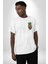 Deniz Kızı Çiçek Beyaz Oversize Kadın Erkek Ön ve Sırt Baskılı T-Shirt 3