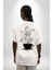 Kahve Müzik Nota Beyaz Oversize Kadın Erkek Ön ve Sırt Baskılı T-Shirt 2