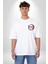 Anime Demon Slayer Beyaz Oversize Kadın Erkek Ön ve Sırt Baskılı T-Shirt 5